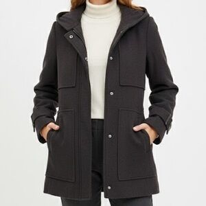 Kenneth Cole New York Women’s Dark Gray Utility Coat Size XS